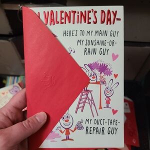 Hallmark Valentine's Day Card with Red Envelope